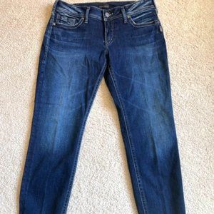 Silver Skinny Jeans 32